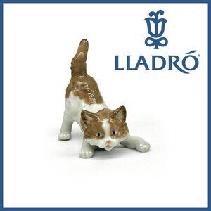 EUC Lladró Playful Cat Vintage Porcelain | Retired Style #5091 | Original Box
